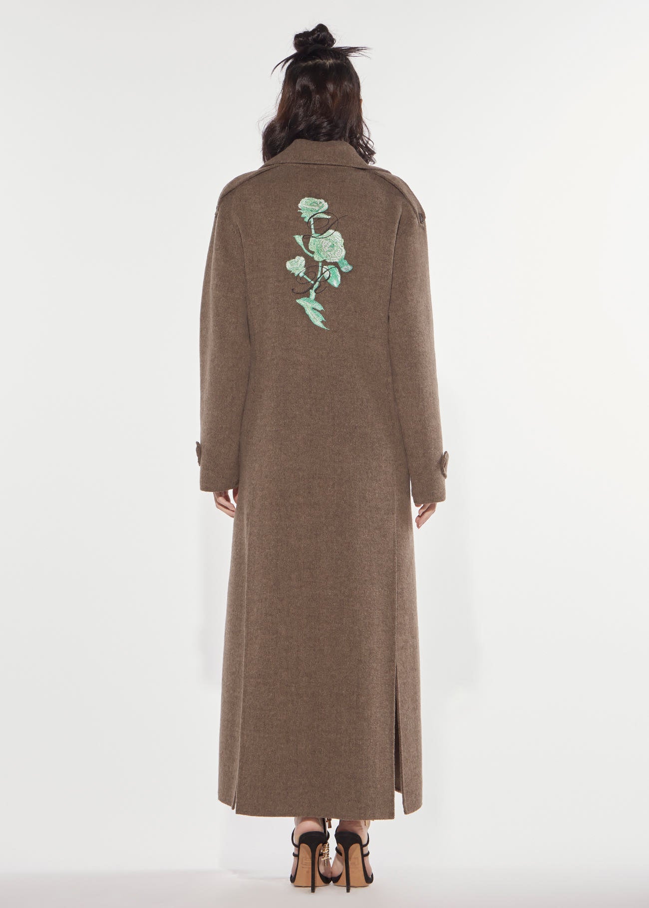 Cappotto spinato ricamo Denny Rose 621DD35011