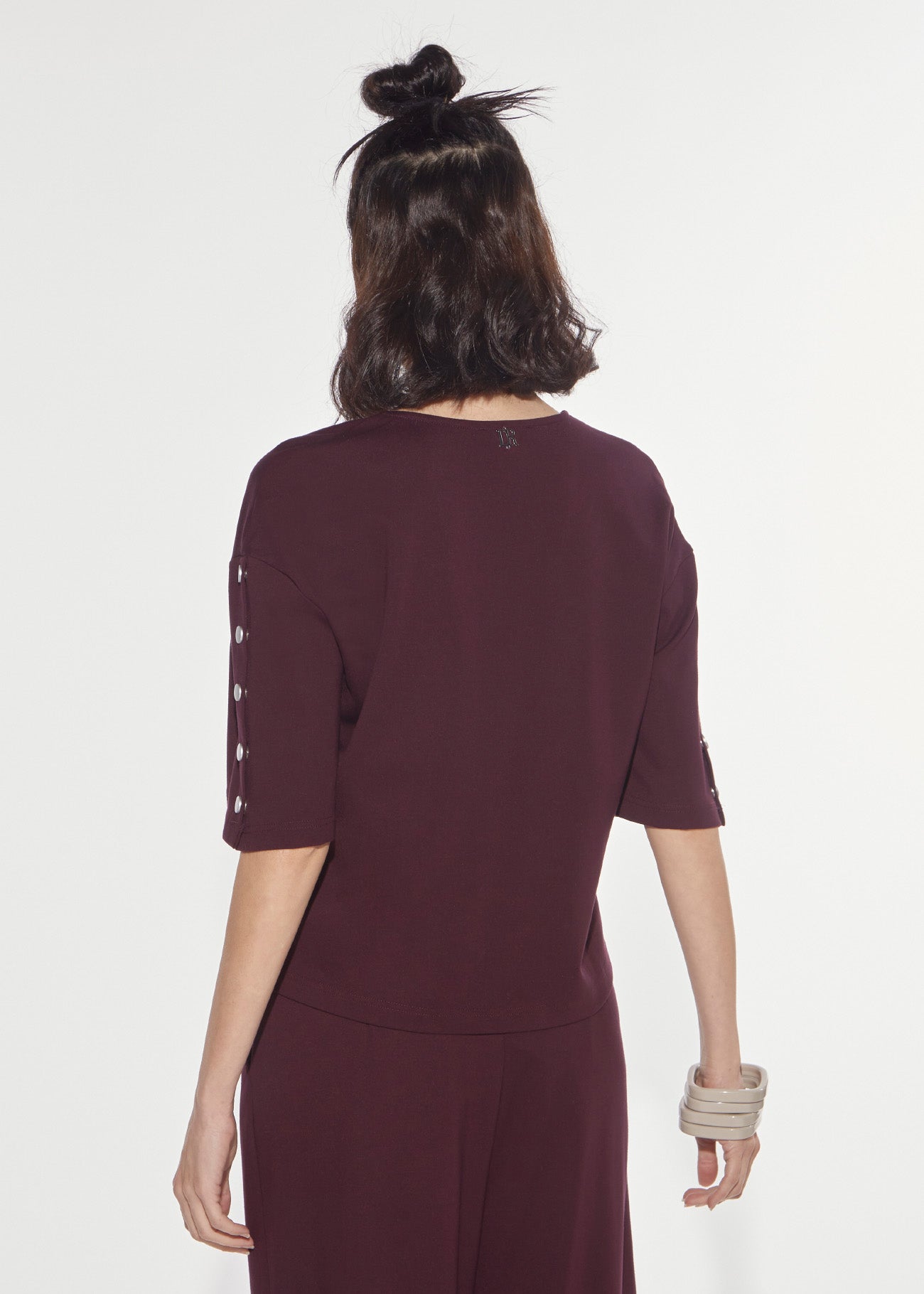 Maglia punto milano bottoni Denny Rose 621DD64002