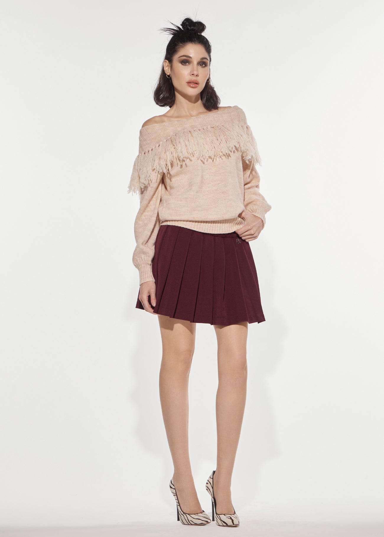 Minigonna Academy gessata Denny Rose 621DD75009