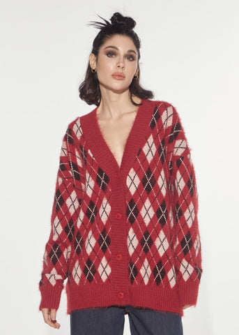 Cardigan jacquard argyle Denny Rose 621DD53001