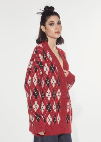 Cardigan jacquard argyle Denny Rose 621DD53001