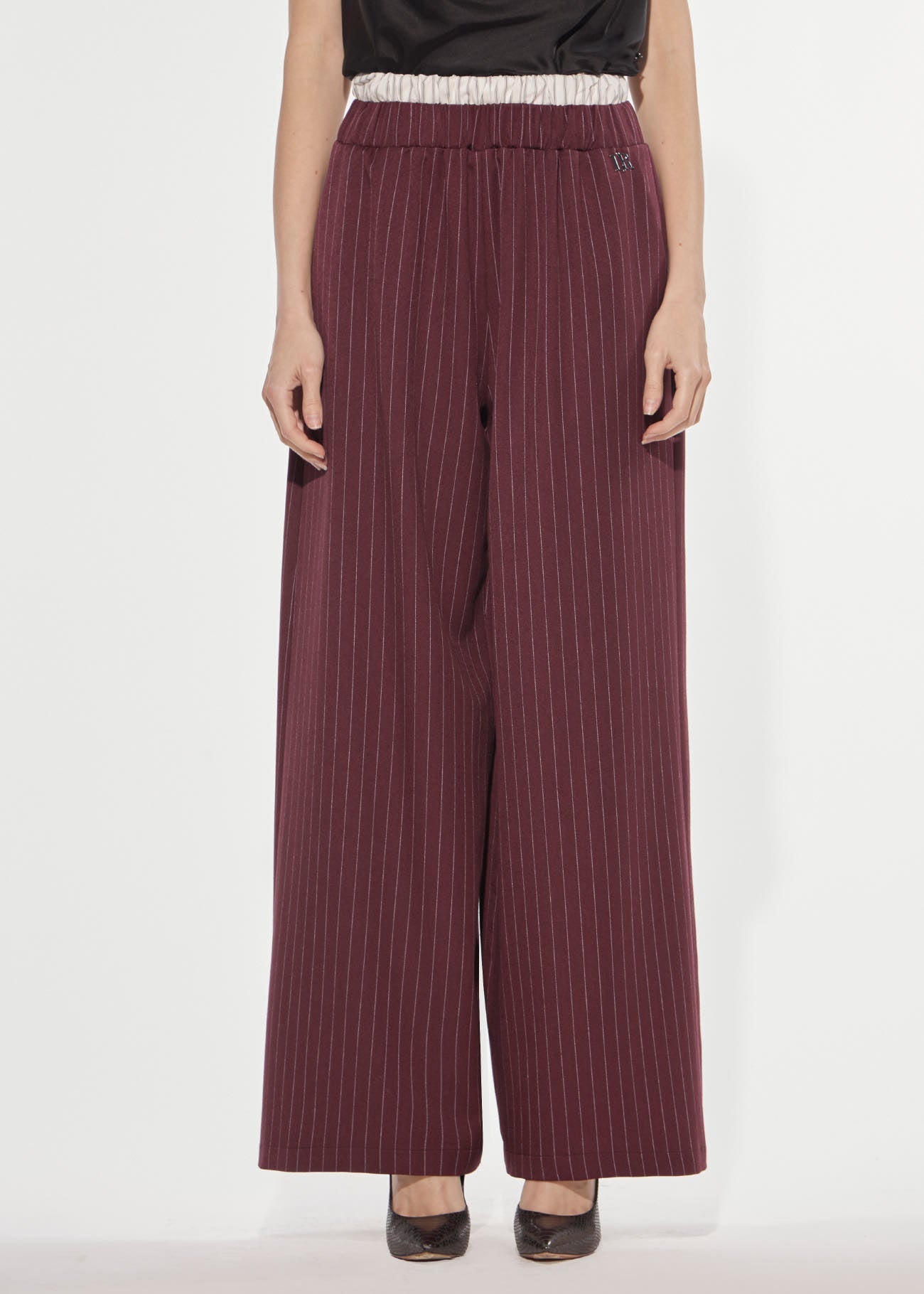 Pantalone wide gessato academy Denny Rose 621DD25015