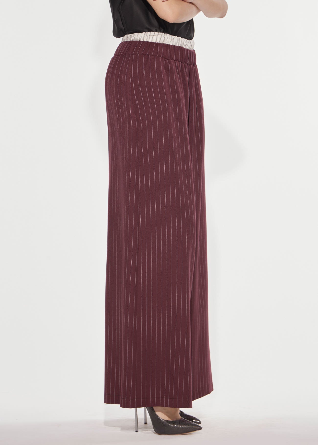 Pantalone wide gessato academy Denny Rose 621DD25015