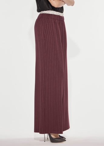 Pantalone wide gessato academy Denny Rose 621DD25015