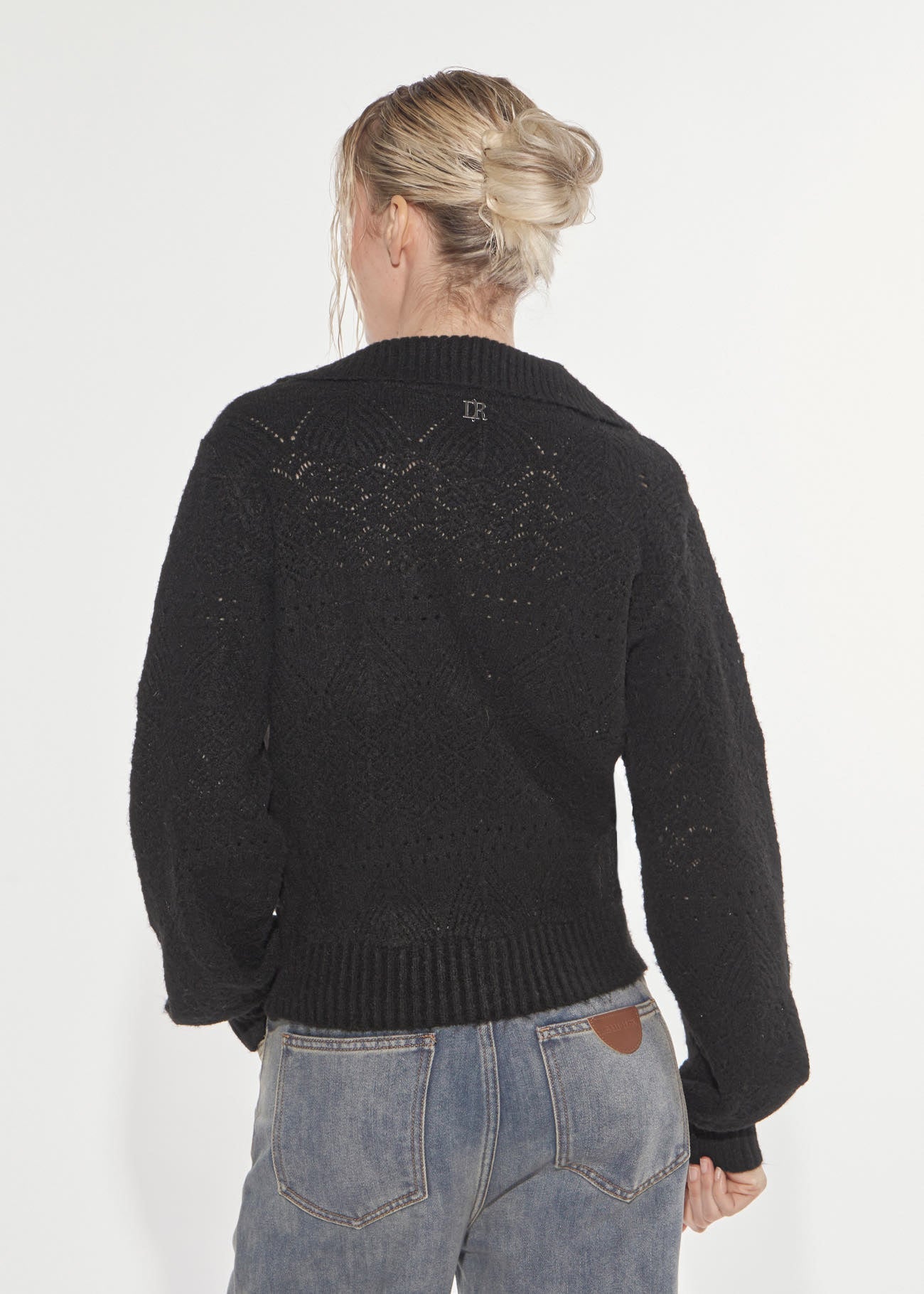 Maglia punto pizzo Black