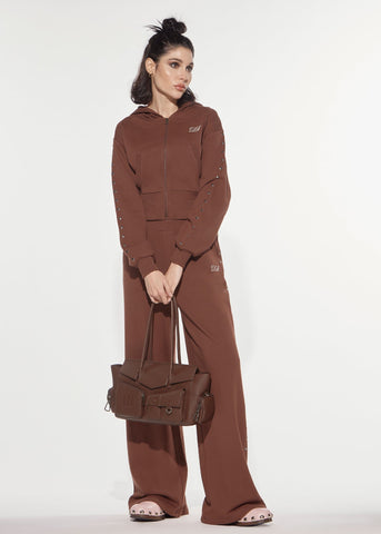 Pantalone felpa borchie Denny Rose 621DD24007
