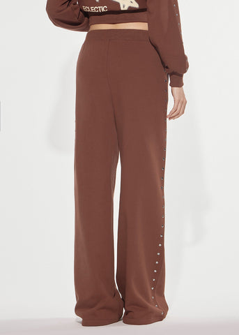 Pantalone felpa borchie Denny Rose 621DD24007
