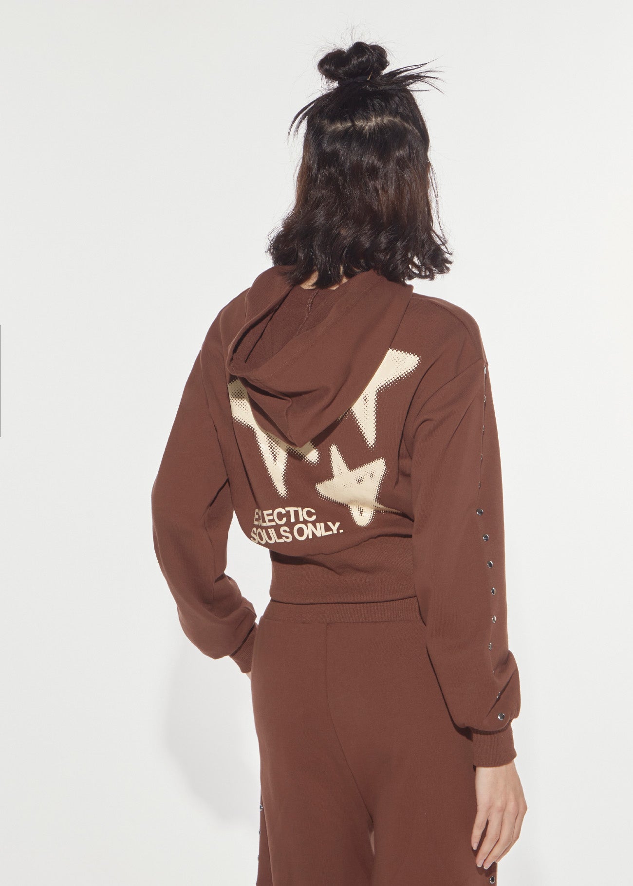 Felpa Eclectic zip borchie Denny Rose 621DD64010