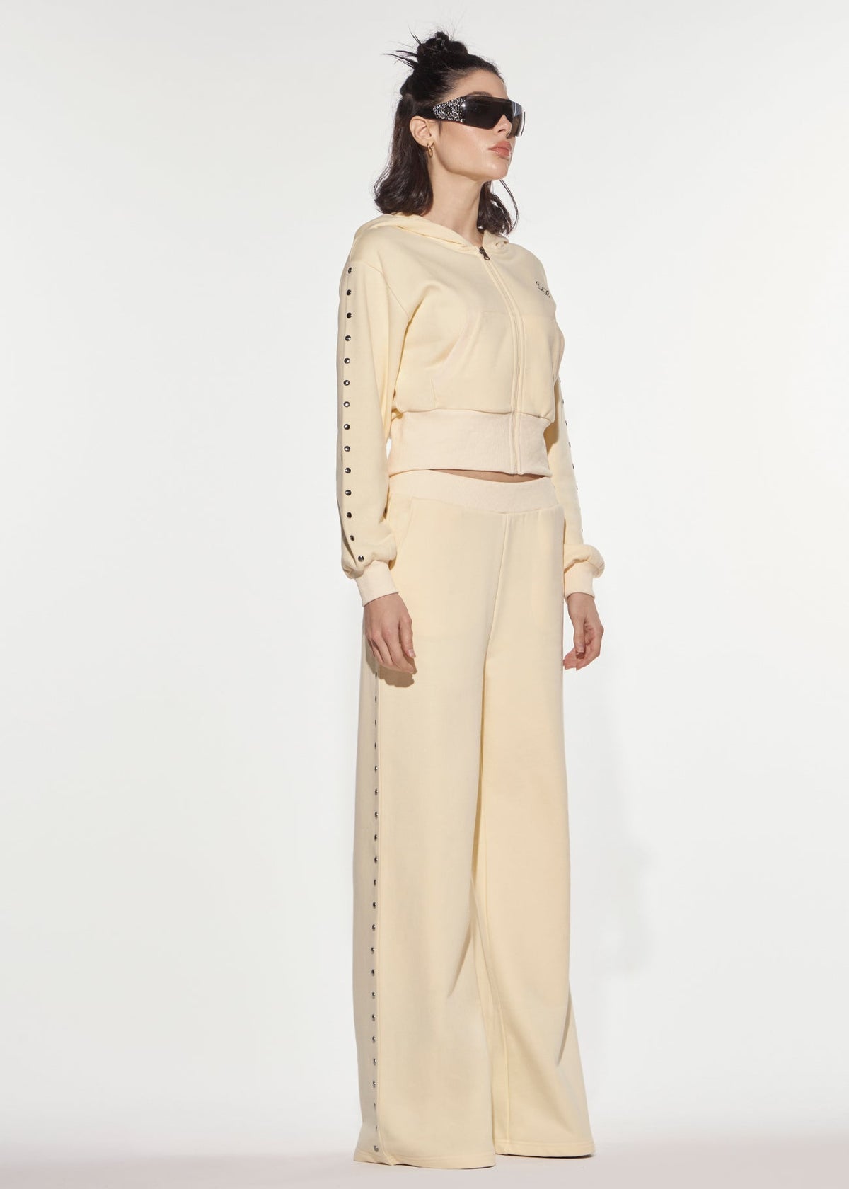 Pantalone felpa borchie Denny Rose 621DD24007