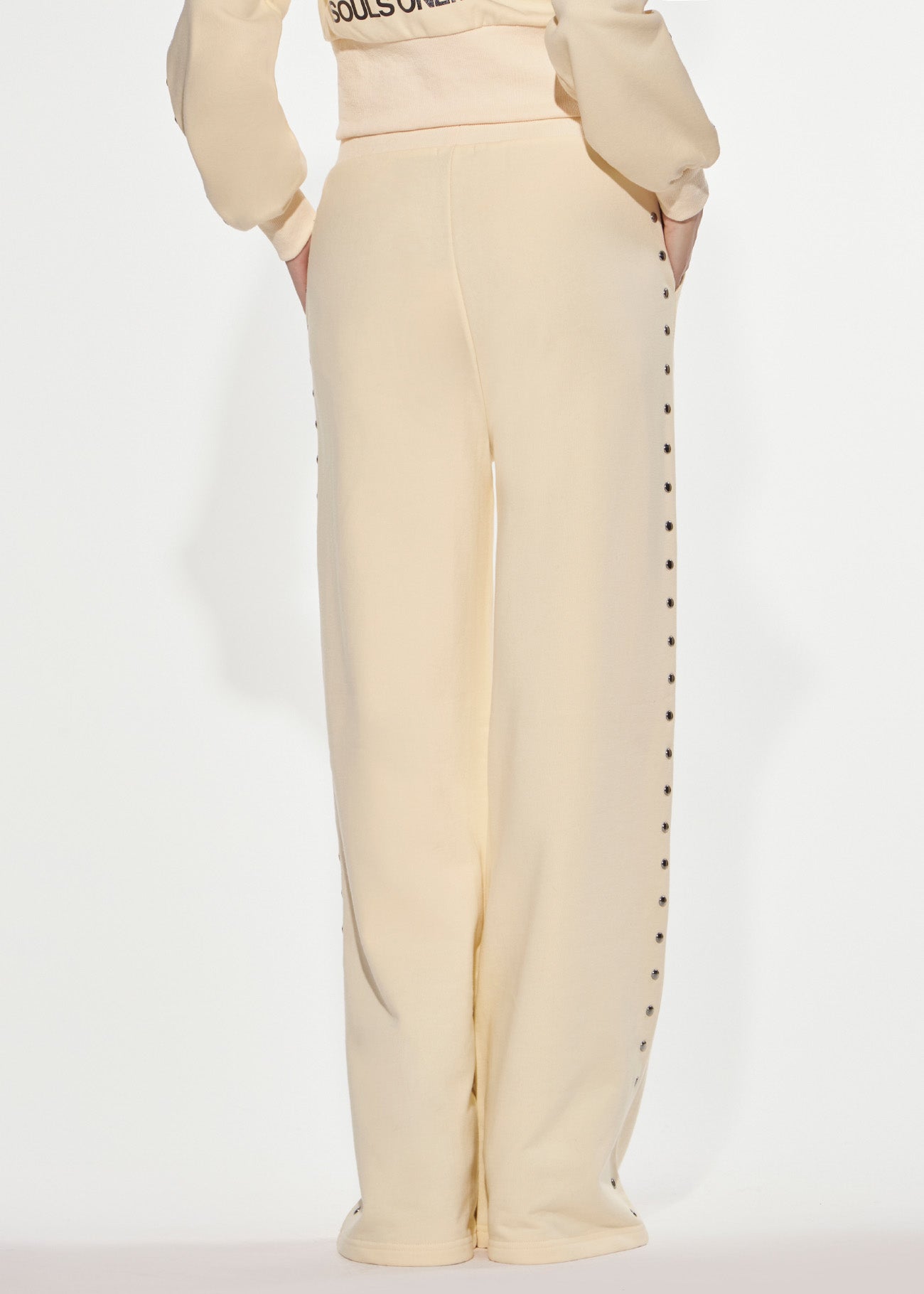 Pantalone felpa borchie Denny Rose 621DD24007