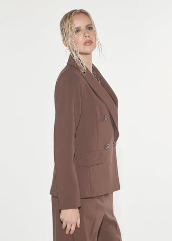 Blazer doppiopetto bottoni gioiello Denny Rose 621DD35030