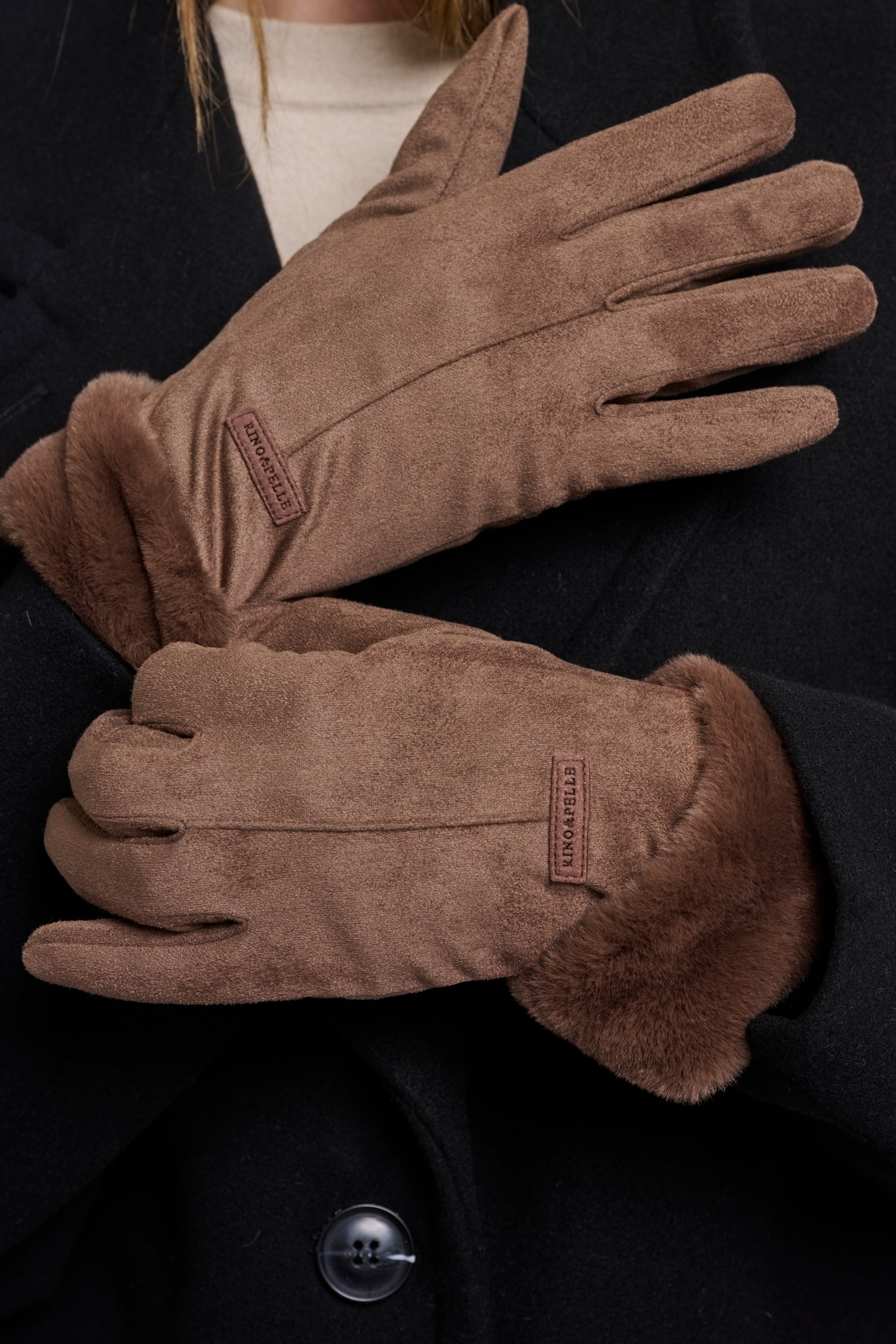 Guanti donna art. Danzo Rino & Pelle Brown russet