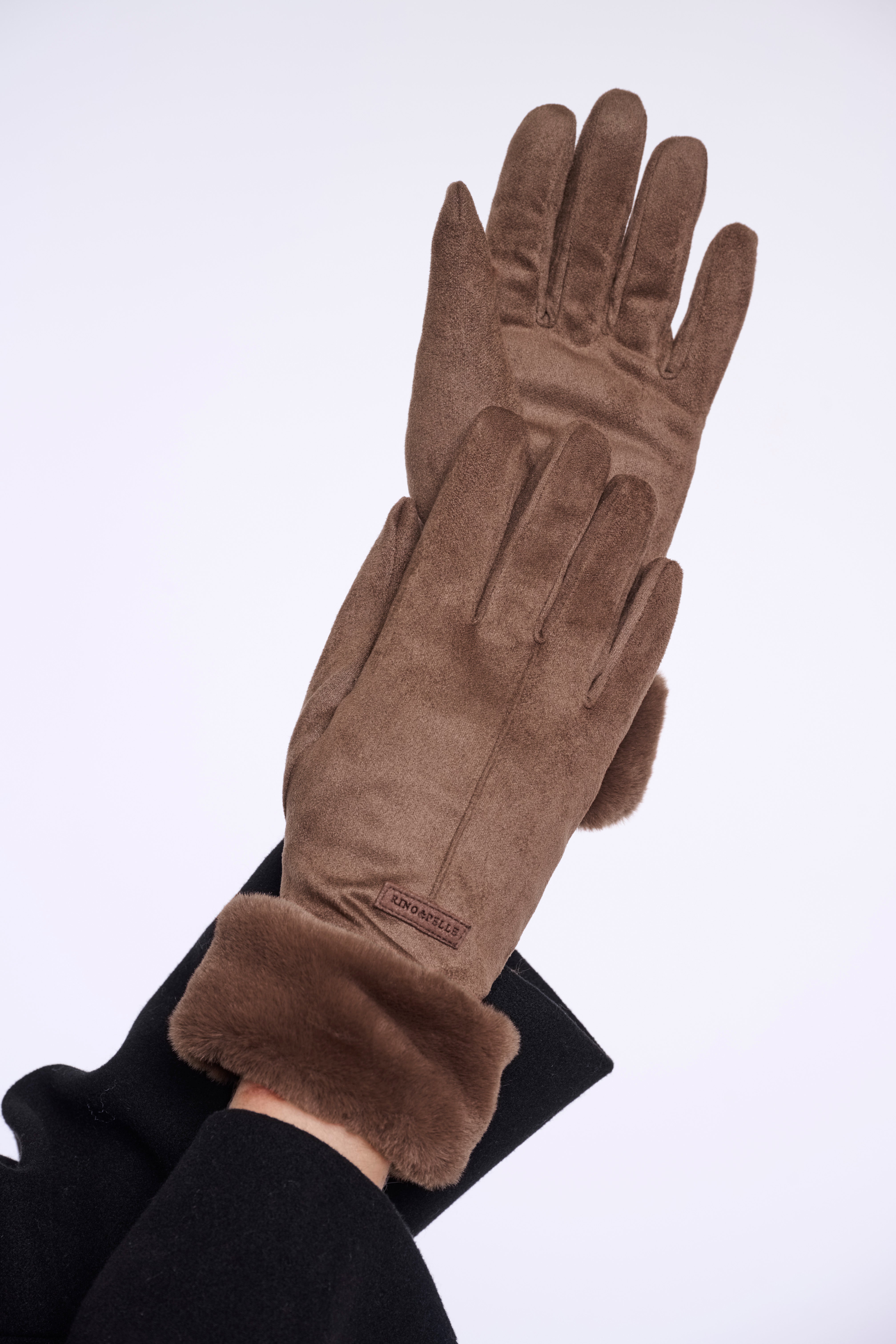 Guanti donna art. Danzo Rino & Pelle Brown russet