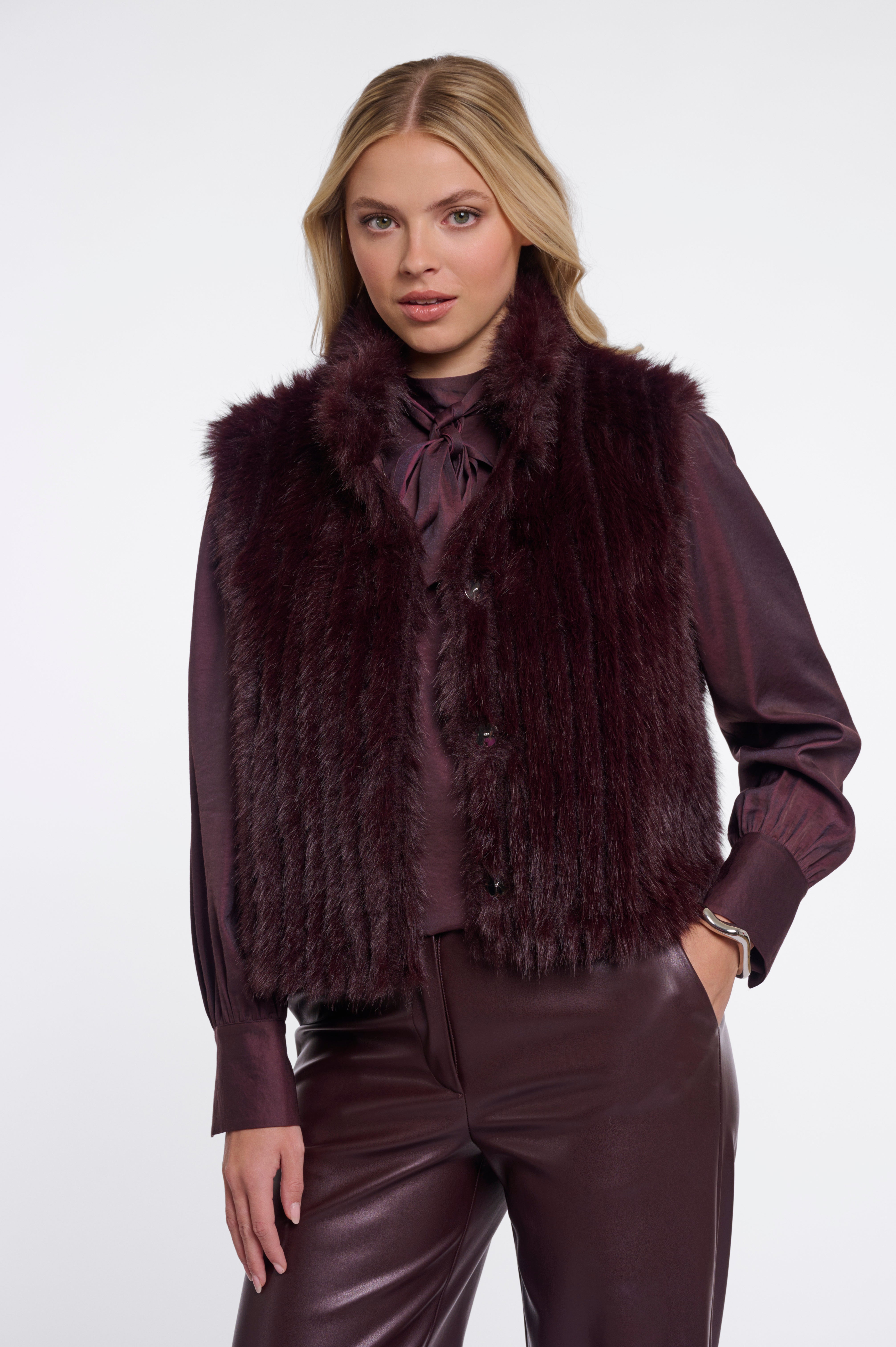 Cappotto donna art. Dava Rino & Pelle Chocolate bean