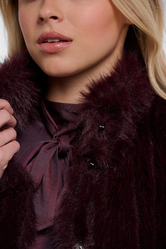 Cappotto donna art. Dava Rino & Pelle Chocolate bean