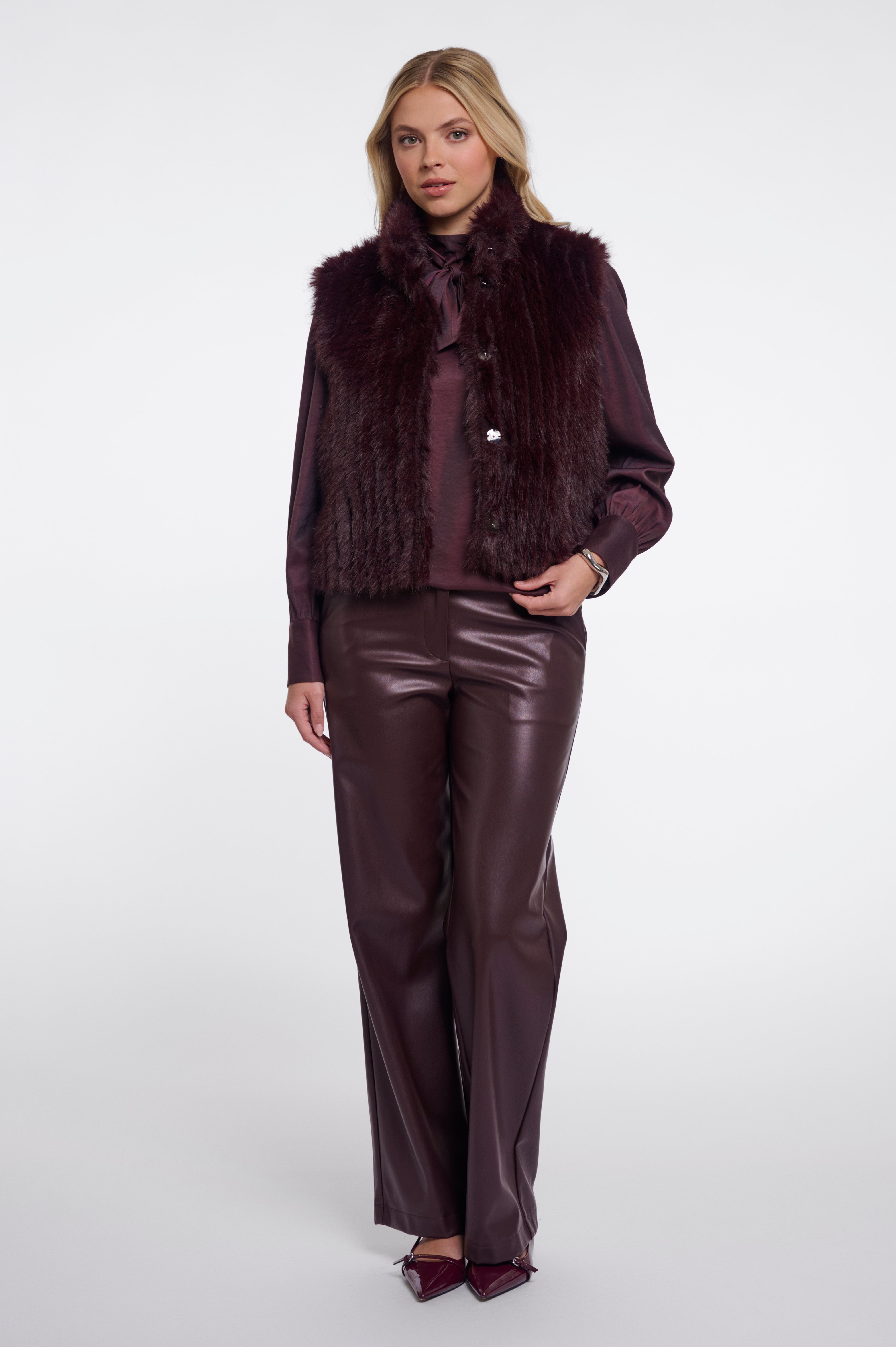 Cappotto donna art. Dava Rino & Pelle Chocolate bean