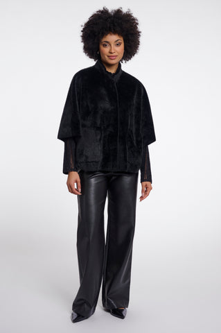 Mantella donna art. Dewi Rino & Pelle Black