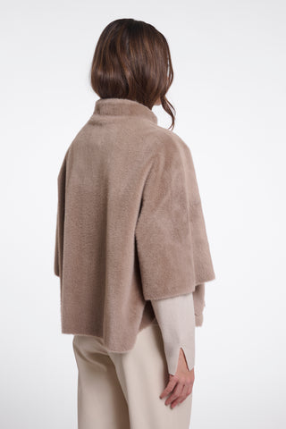 Mantella donna art. Dewi Rino & Pelle Mocha latte