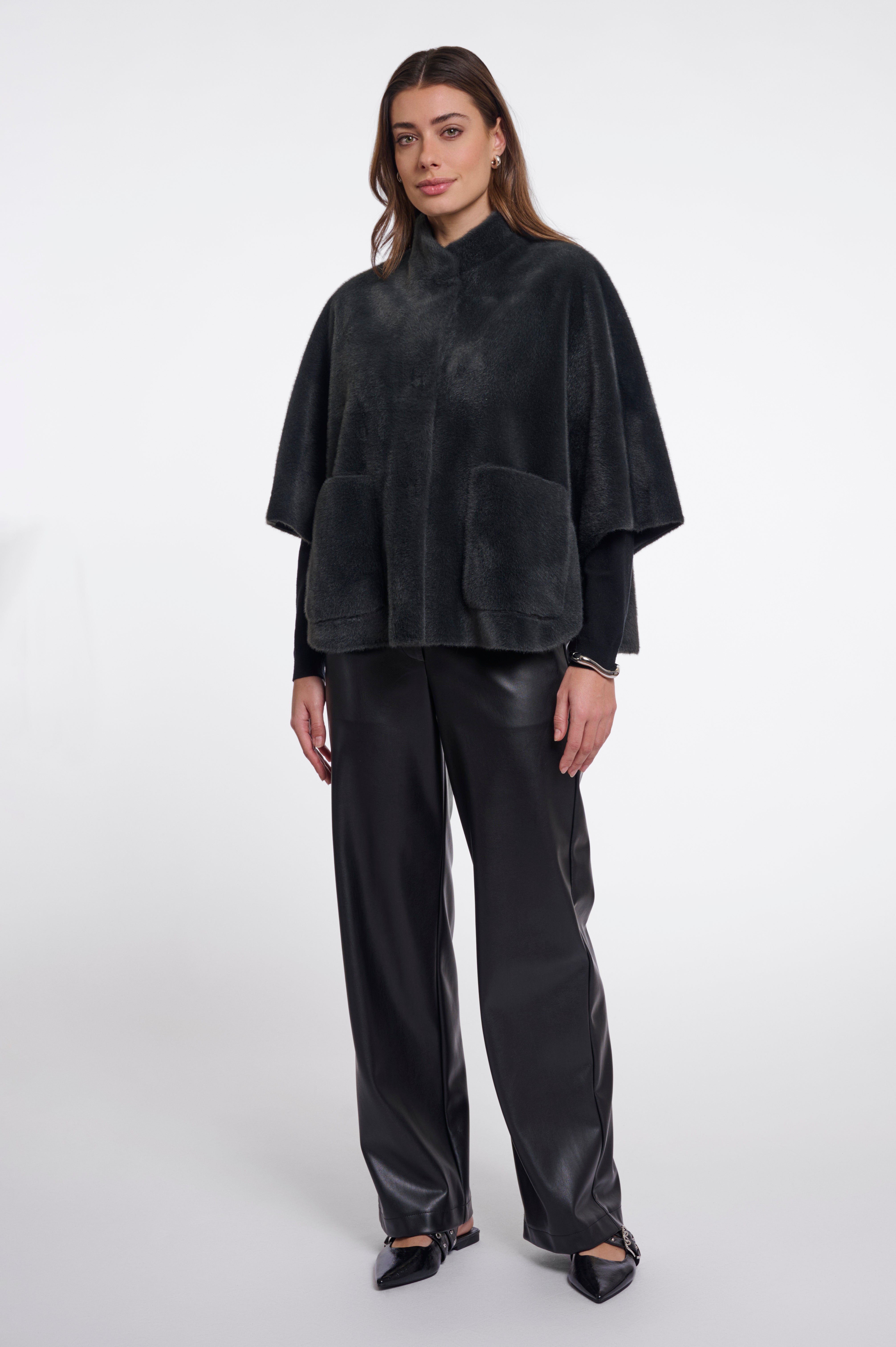 Mantella donna art. Dewi Rino & Pelle Urban teal