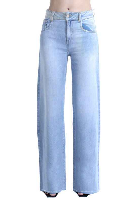 Pantalone ELLELONG_27_SNZ vita media straight fit denim blu art. RDP2607033089 Donna Relish Primavera Estate 2026