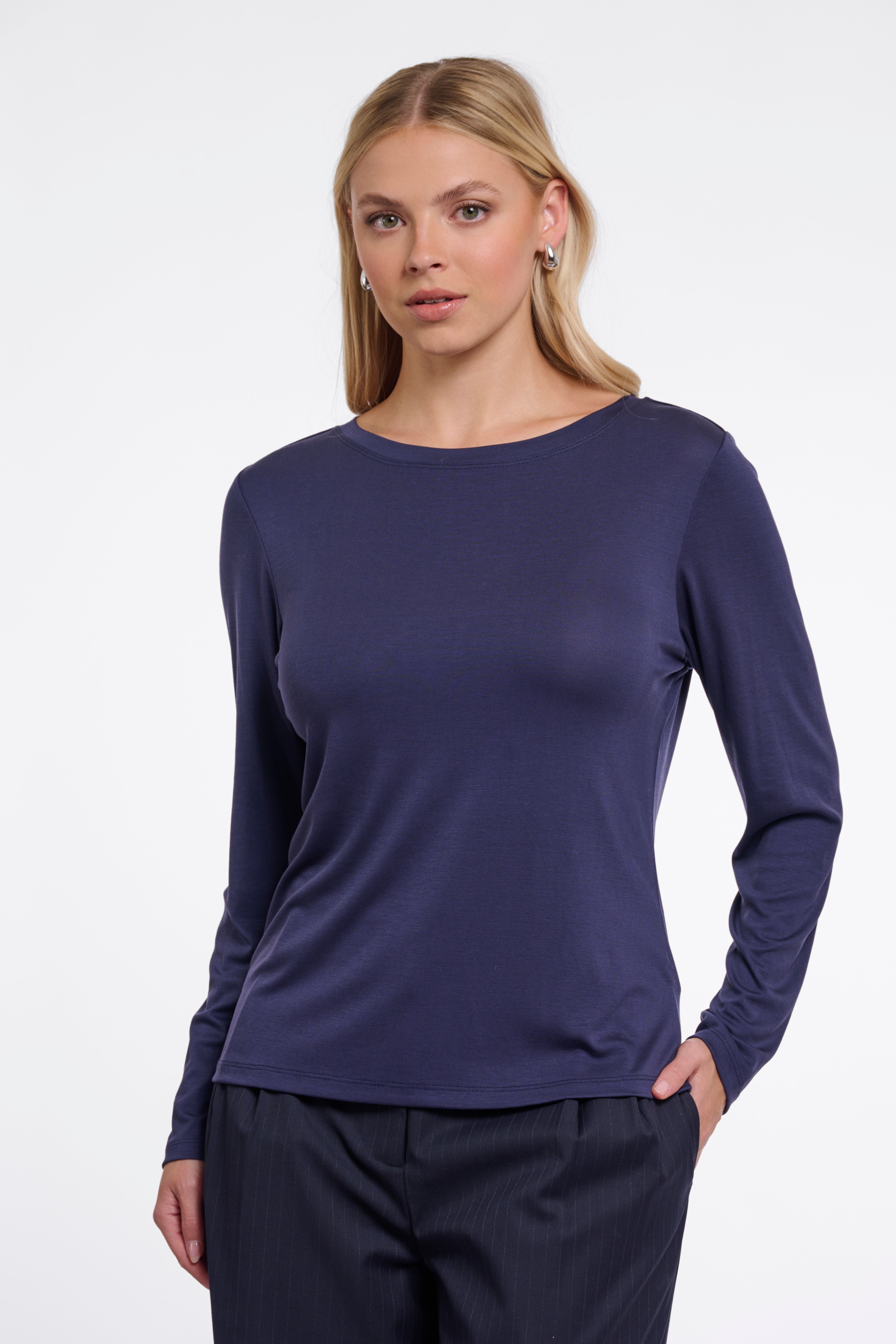 Top donna art. Eason Rino & Pelle Dark navy