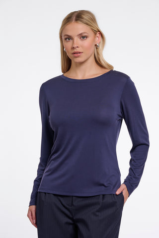 Top donna art. Eason Rino & Pelle Dark navy