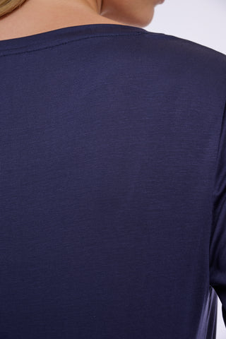 Top donna art. Eason Rino & Pelle Dark navy
