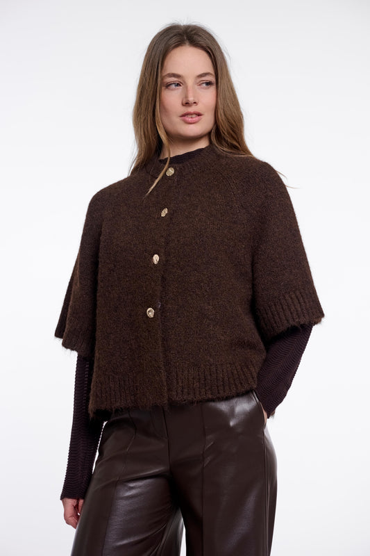 Mantella donna art. Elco Rino & Pelle Dark brown