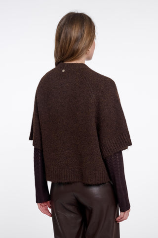 Mantella donna art. Elco Rino & Pelle Dark brown