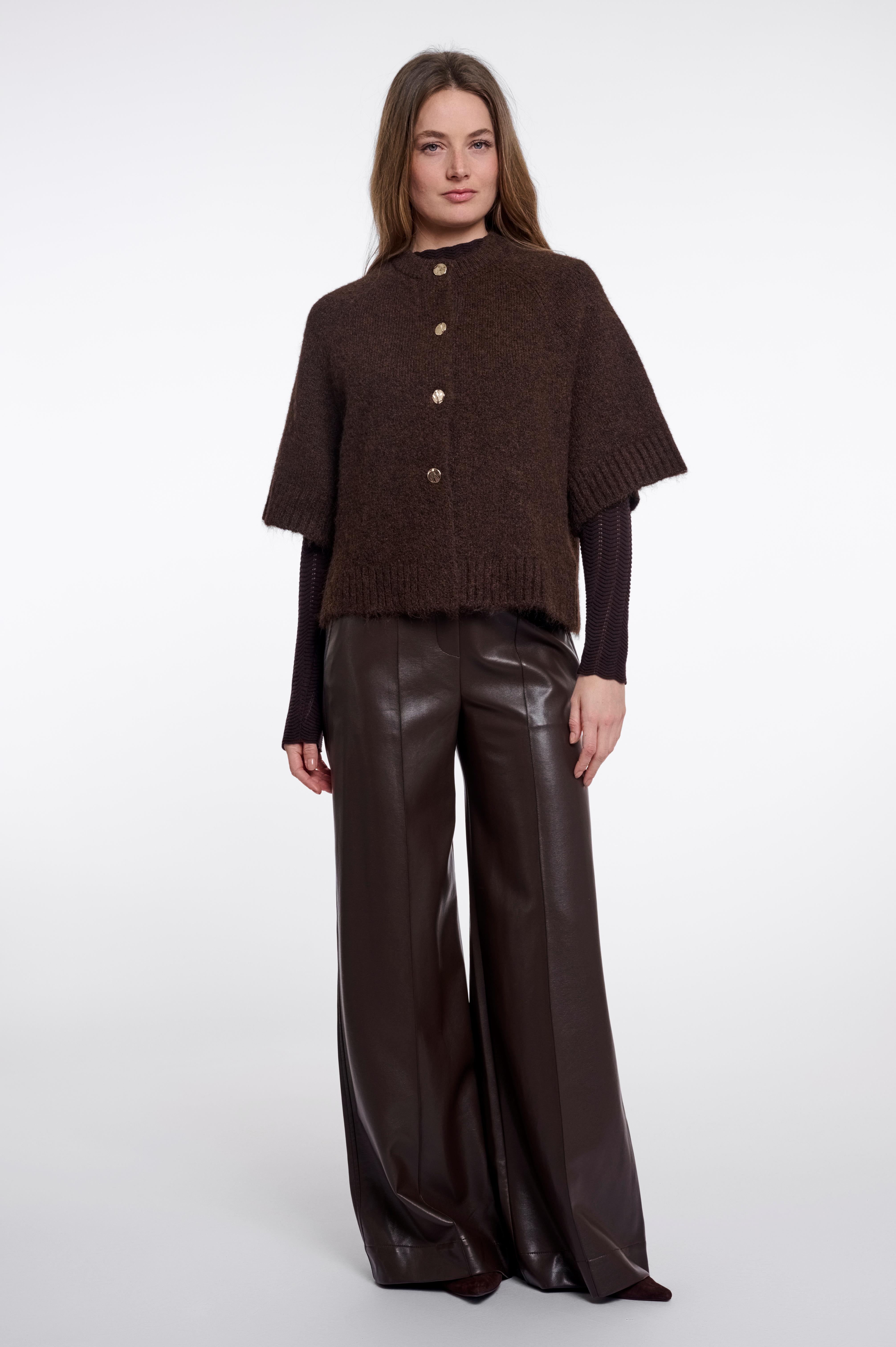 Mantella donna art. Elco Rino & Pelle Dark brown