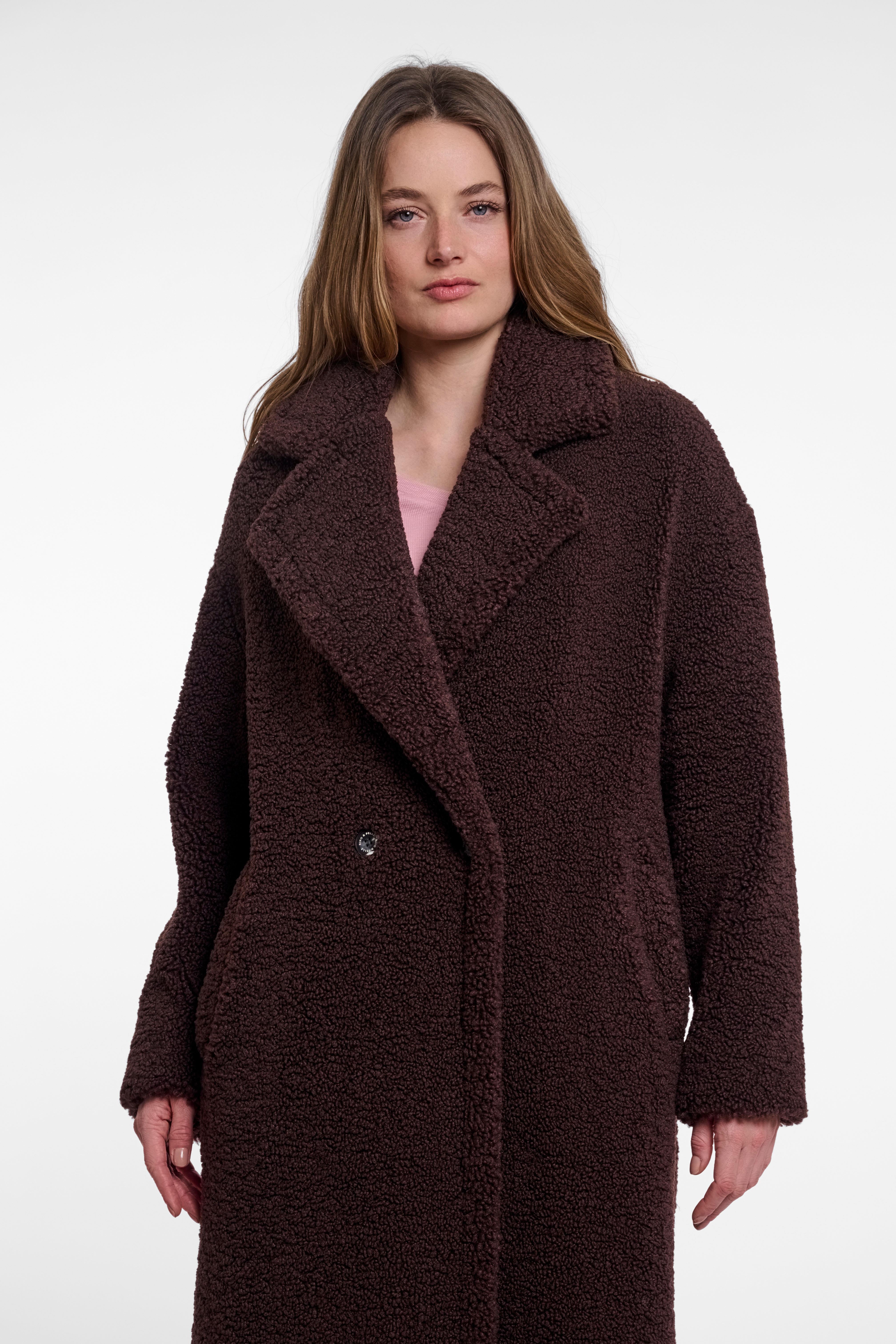 Cappotto donna art. Elicia Rino & Pelle Coffee roast