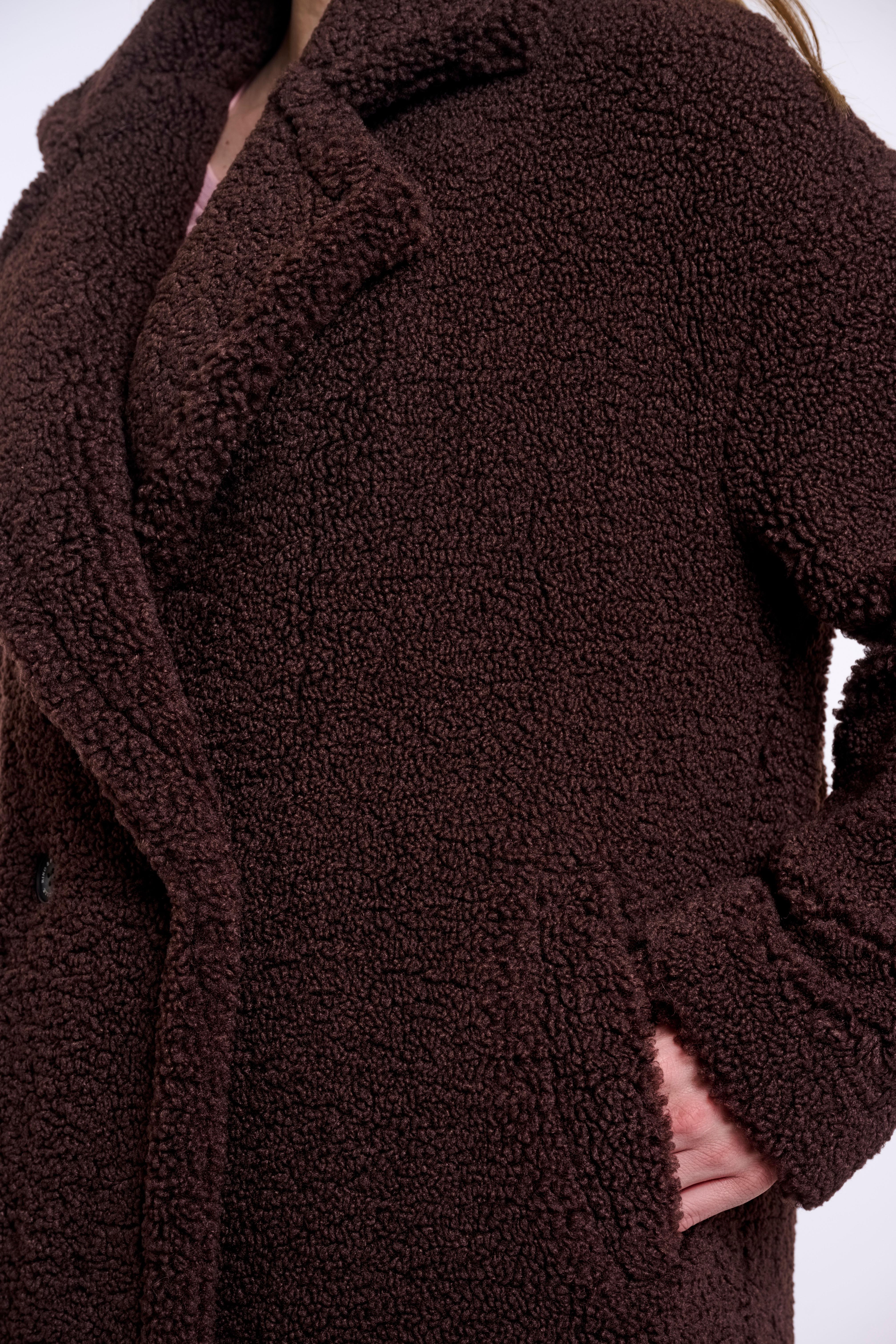 Cappotto donna art. Elicia Rino & Pelle Coffee roast