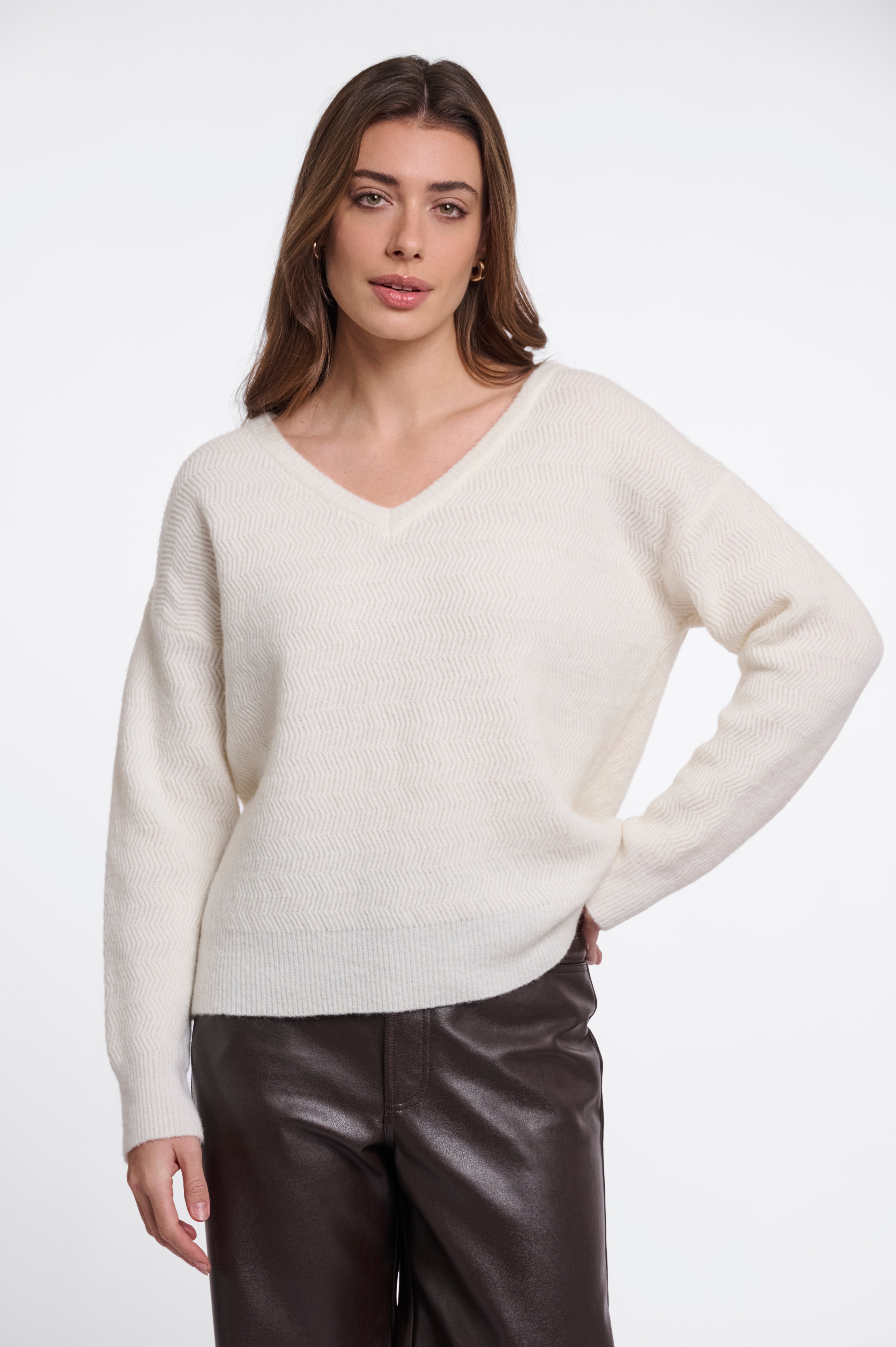 Maglione donna art. Ellise Rino & Pelle Snow white