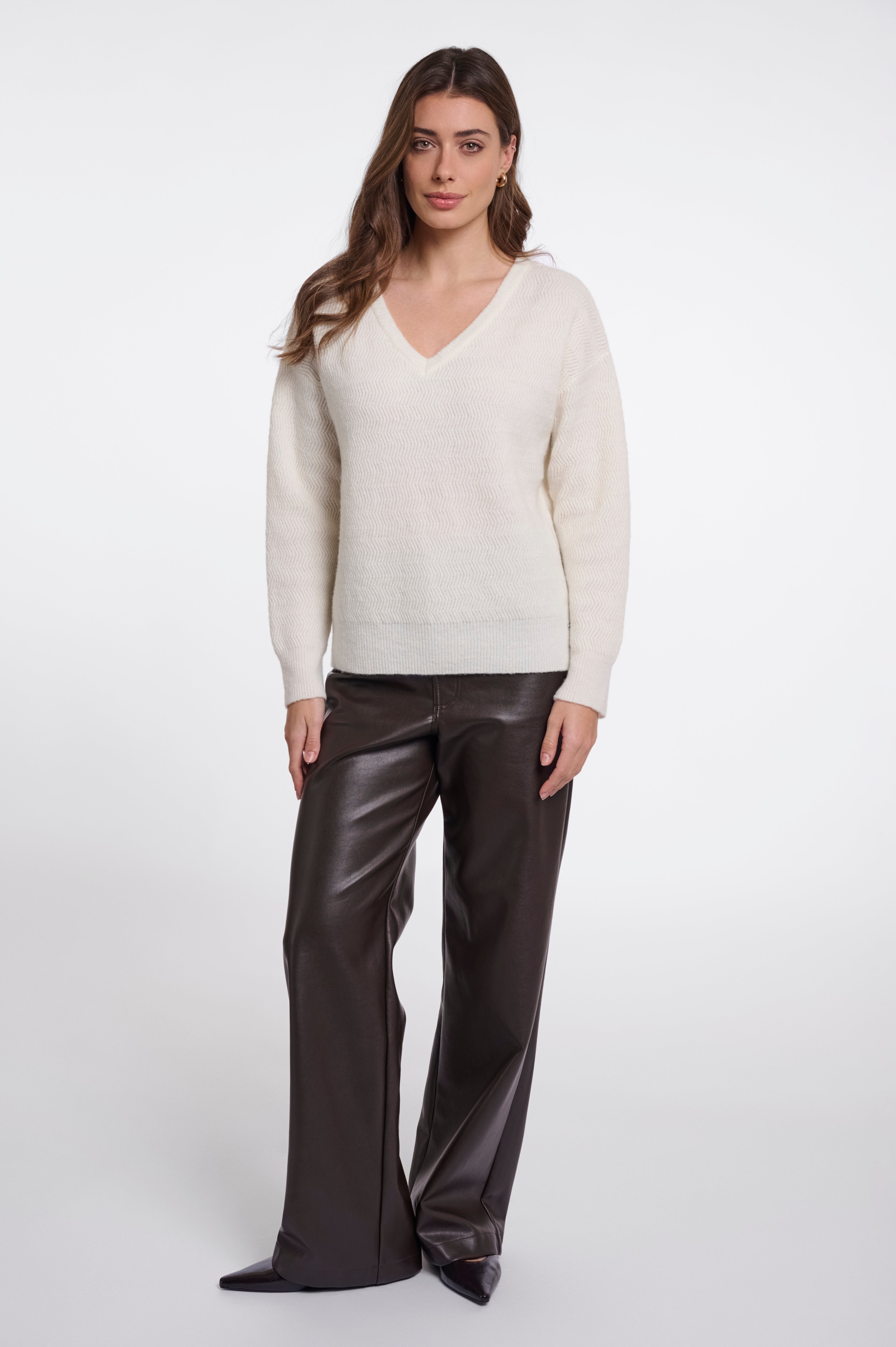 Maglione donna art. Ellise Rino & Pelle Snow white