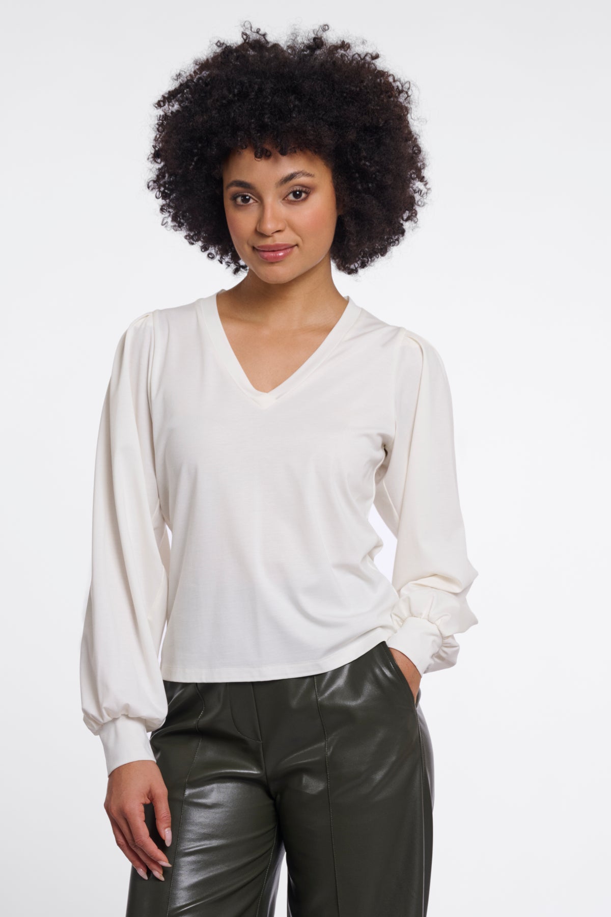 Top donna art. Ellora Rino & Pelle Snow white