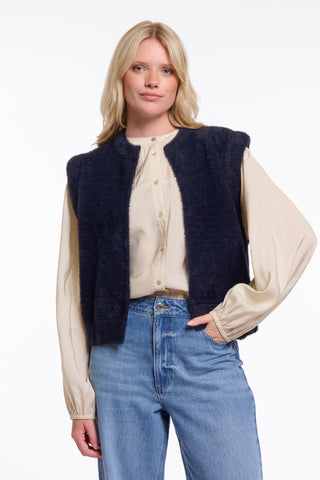 Cappotto donna art. Elona Rino & Pelle Dark navy