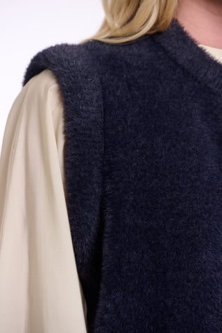 Cappotto donna art. Elona Rino & Pelle Dark navy