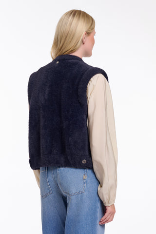 Cappotto donna art. Elona Rino & Pelle Dark navy
