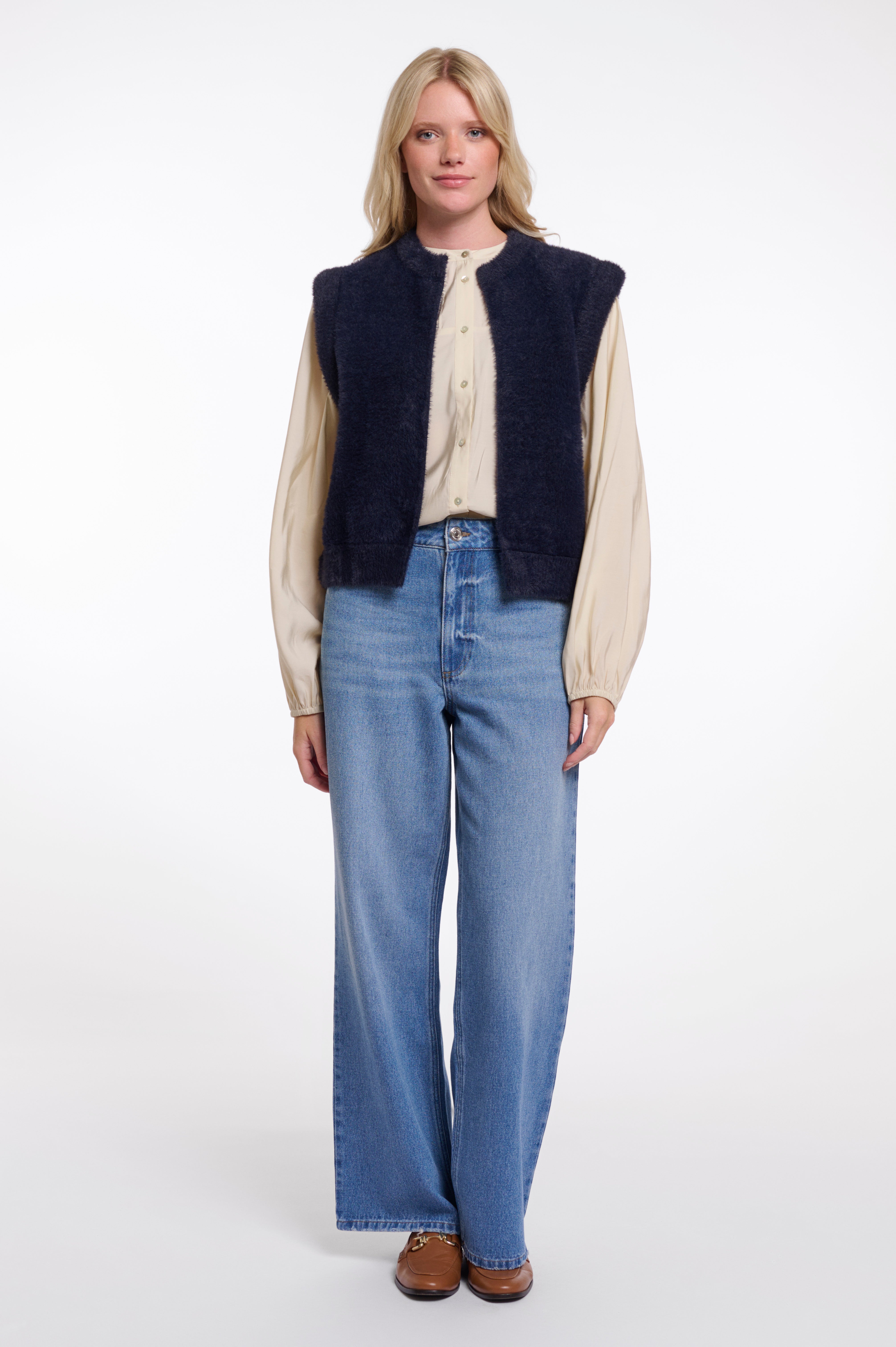 Cappotto donna art. Elona Rino & Pelle Dark navy