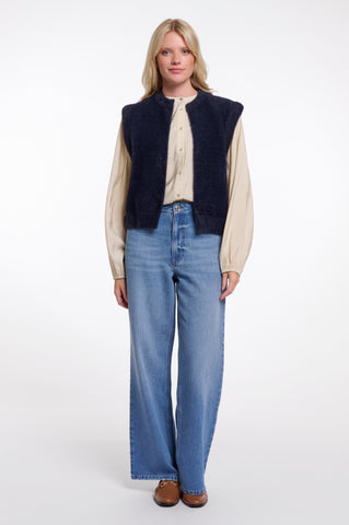 Cappotto donna art. Elona Rino & Pelle Dark navy