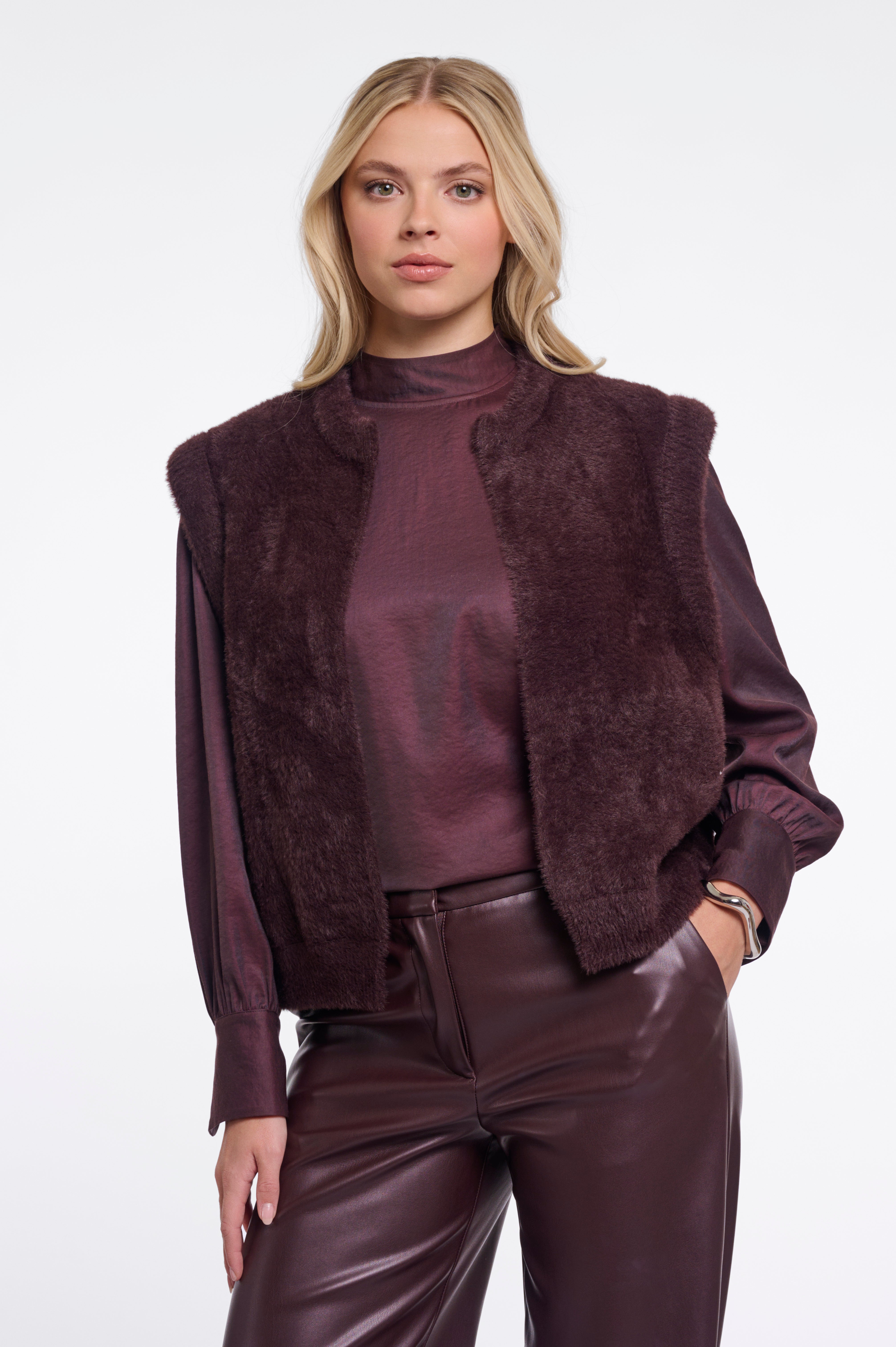 Cappotto donna art. Elona Rino & Pelle Fudge cloak