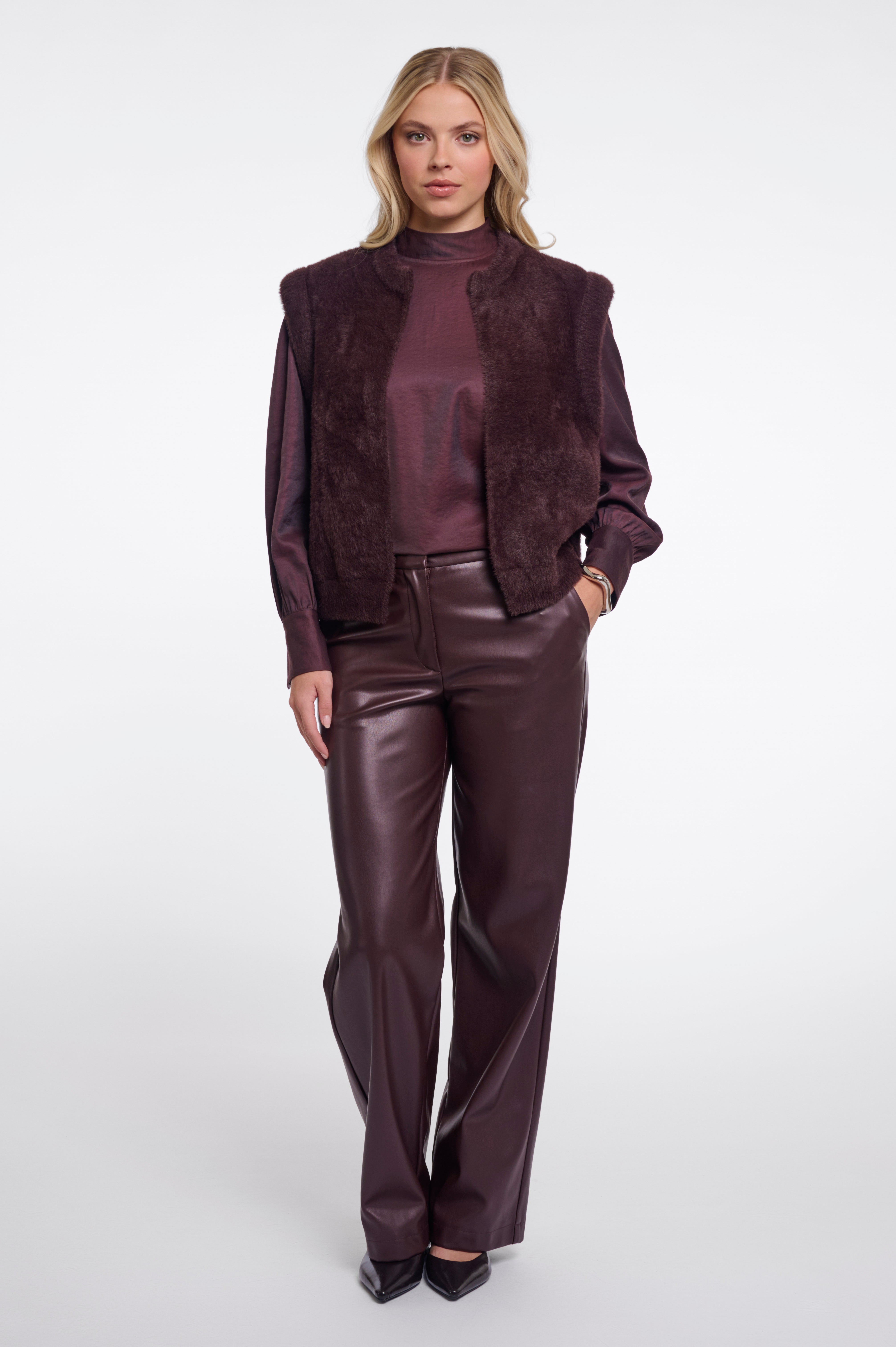 Cappotto donna art. Elona Rino & Pelle Fudge cloak