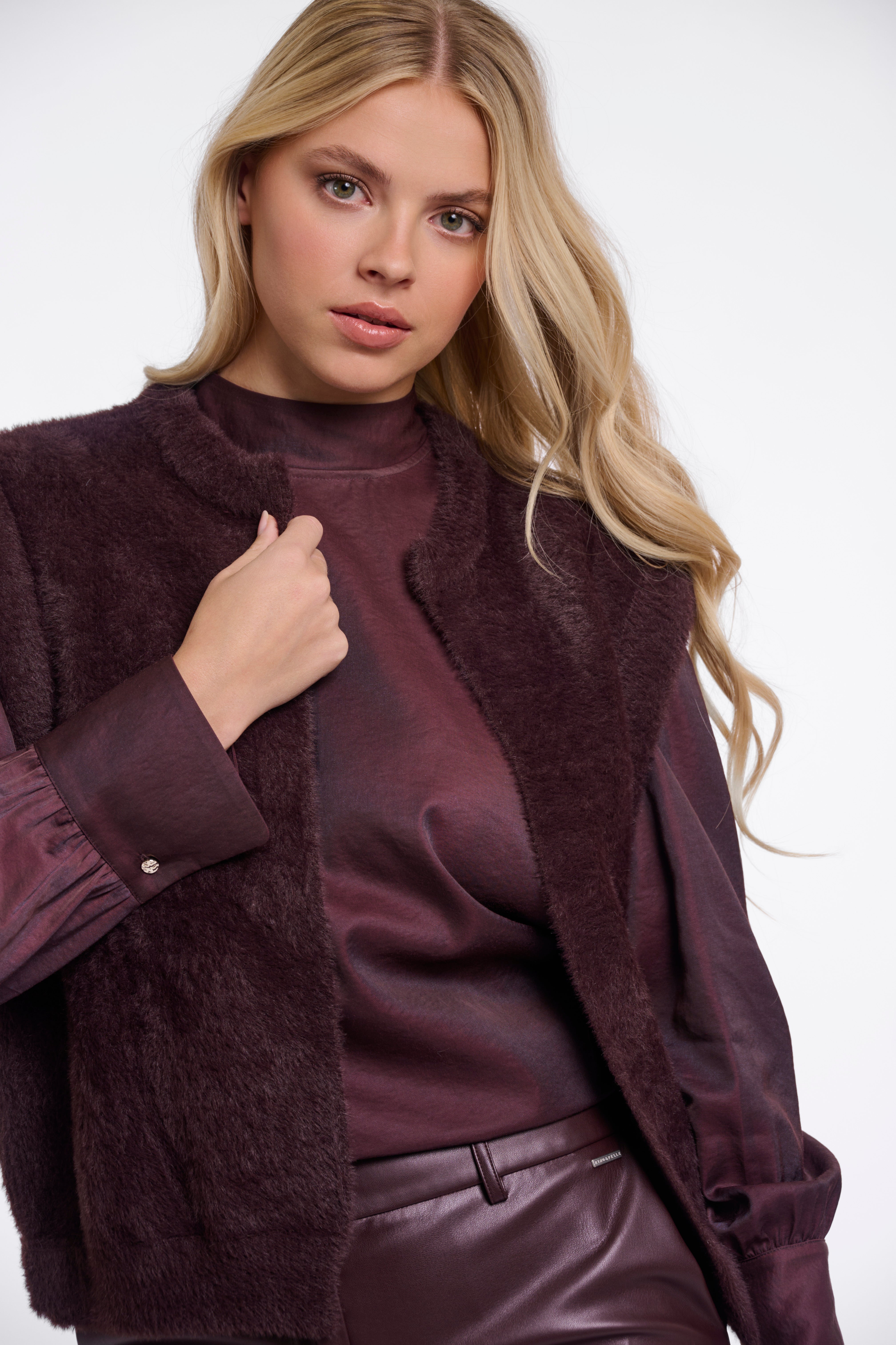 Cappotto donna art. Elona Rino & Pelle Fudge cloak