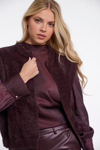 Cappotto donna art. Elona Rino & Pelle Fudge cloak