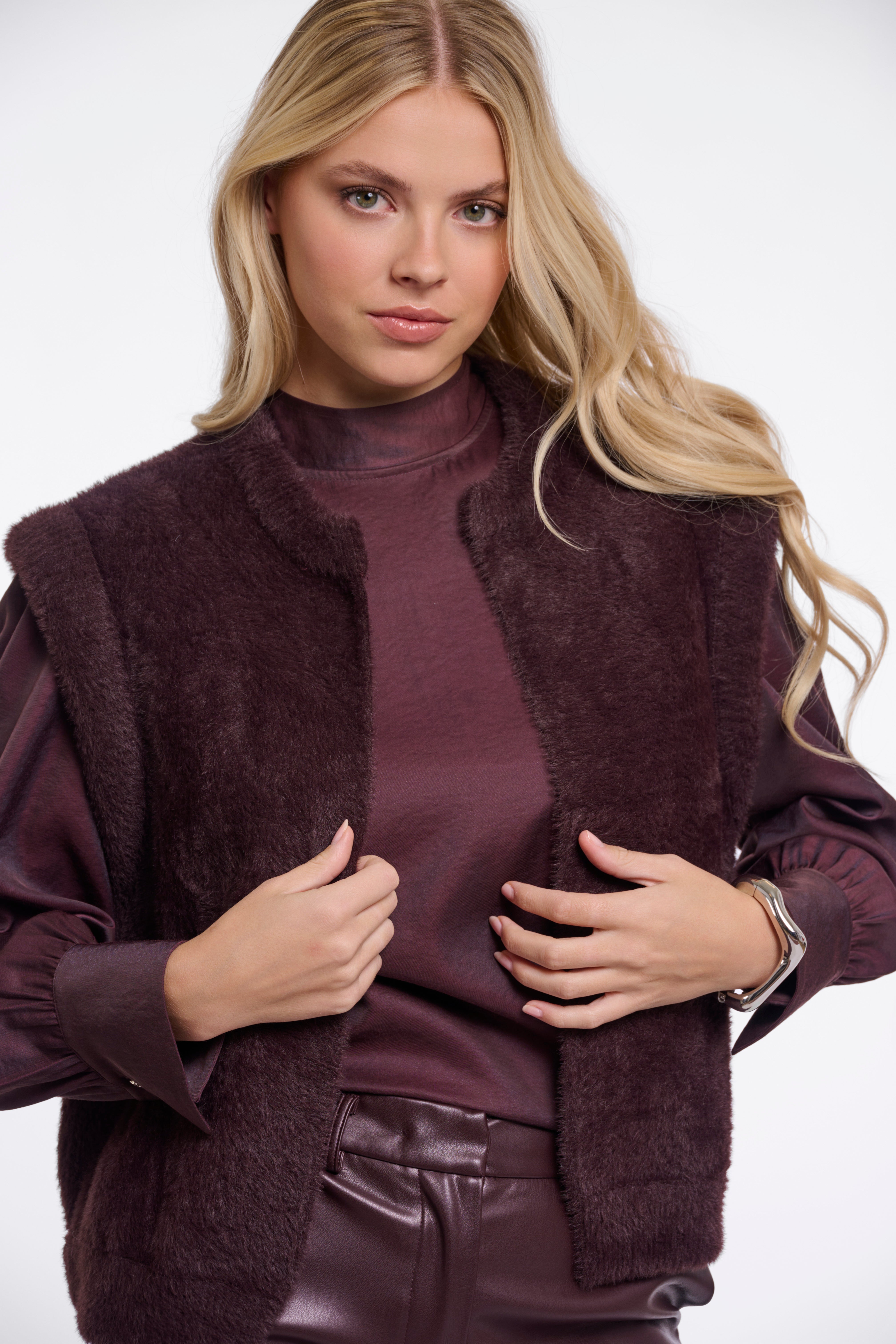 Cappotto donna art. Elona Rino & Pelle Fudge cloak