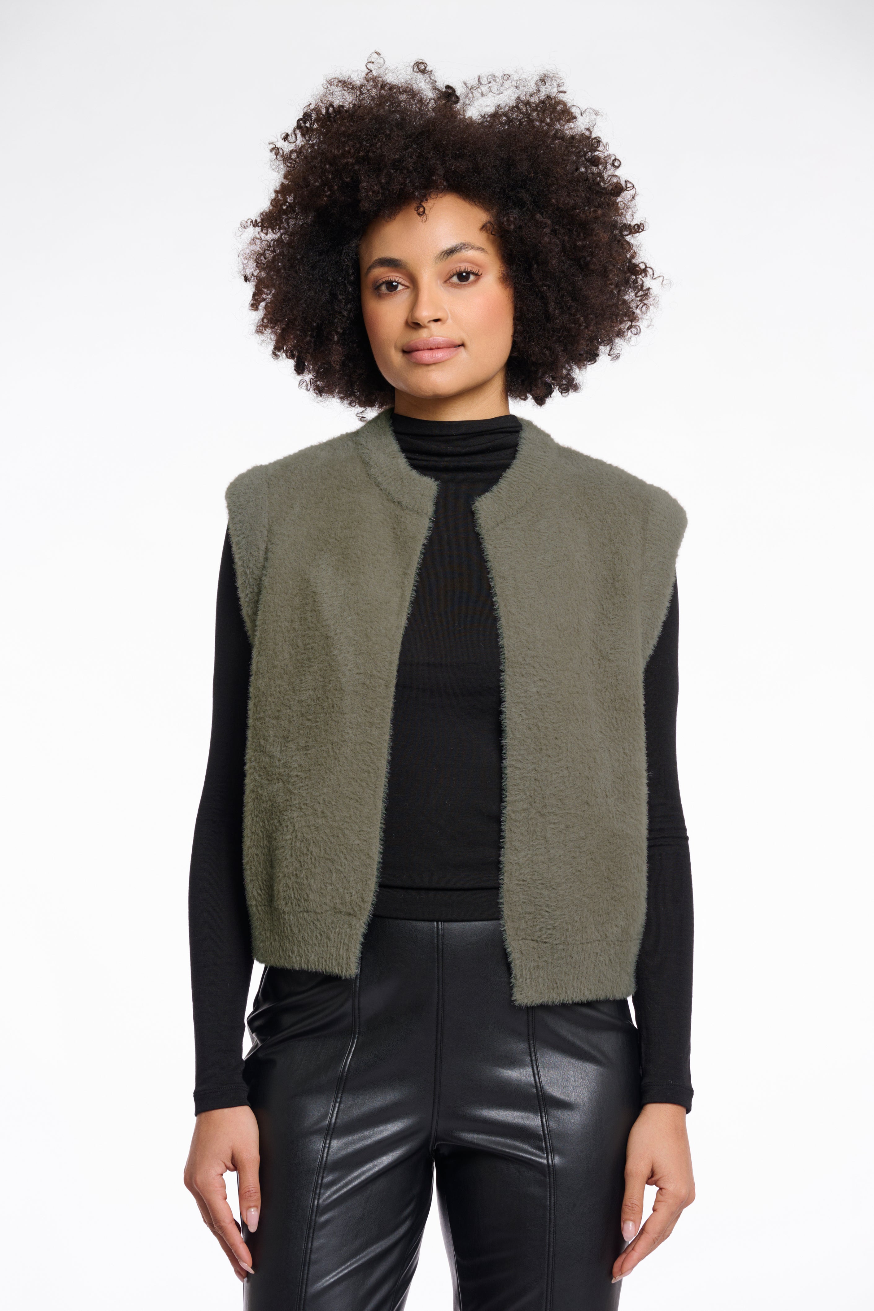 Cappotto donna art. Elona Rino & Pelle Green ash
