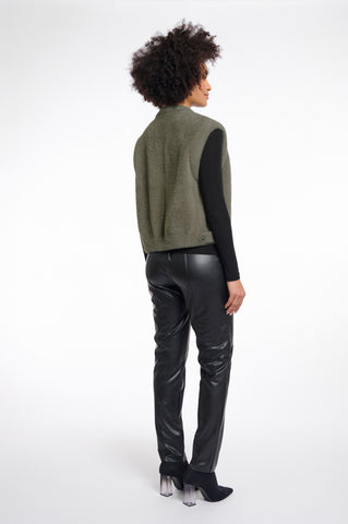 Cappotto donna art. Elona Rino & Pelle Green ash