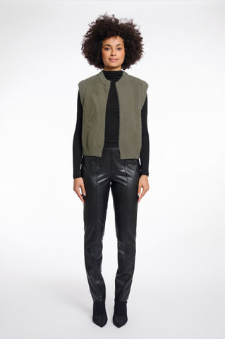 Cappotto donna art. Elona Rino & Pelle Green ash