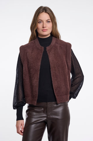Cappotto donna art. Elona Rino & Pelle Coffee roast