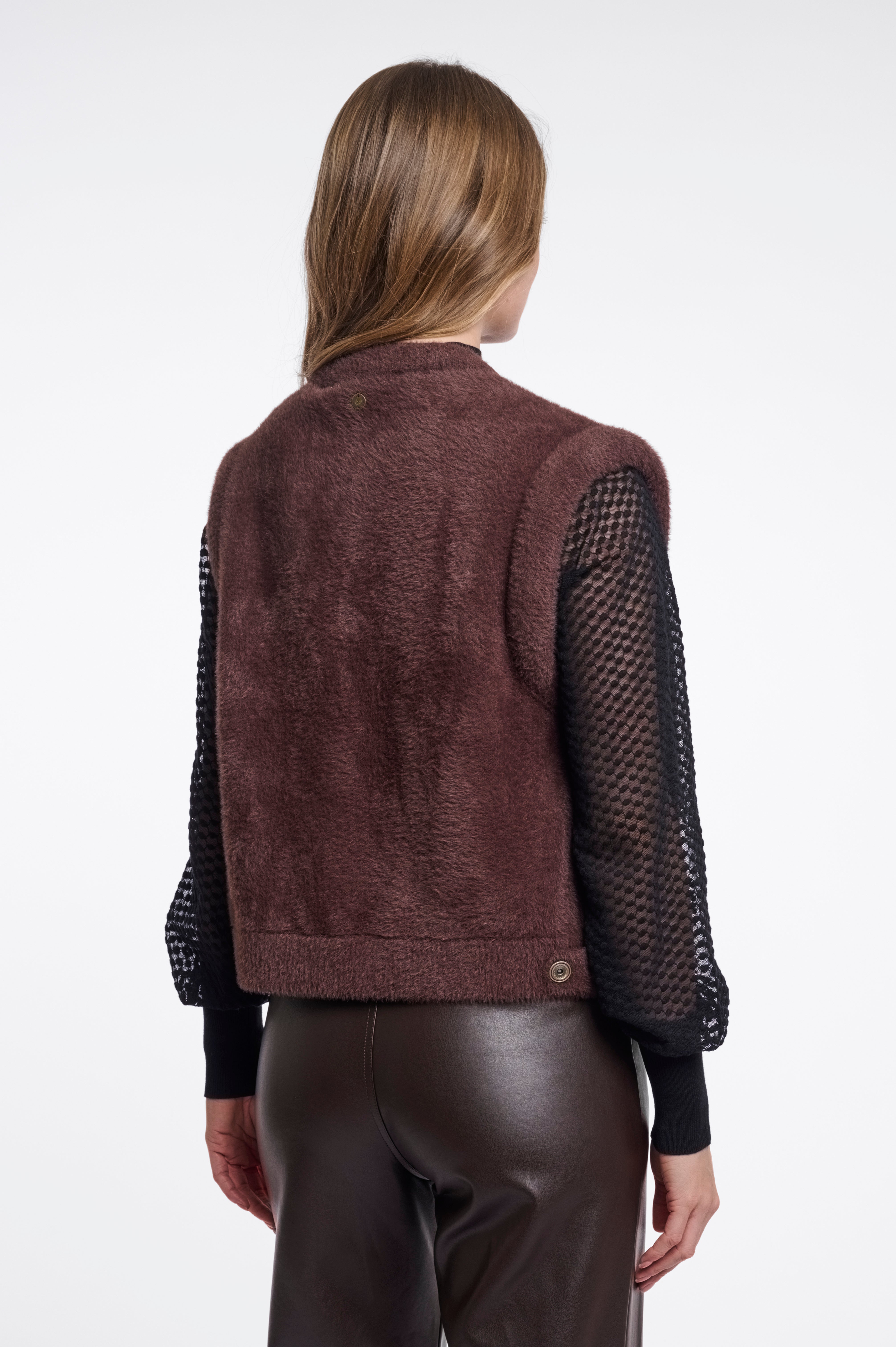 Cappotto donna art. Elona Rino & Pelle Coffee roast